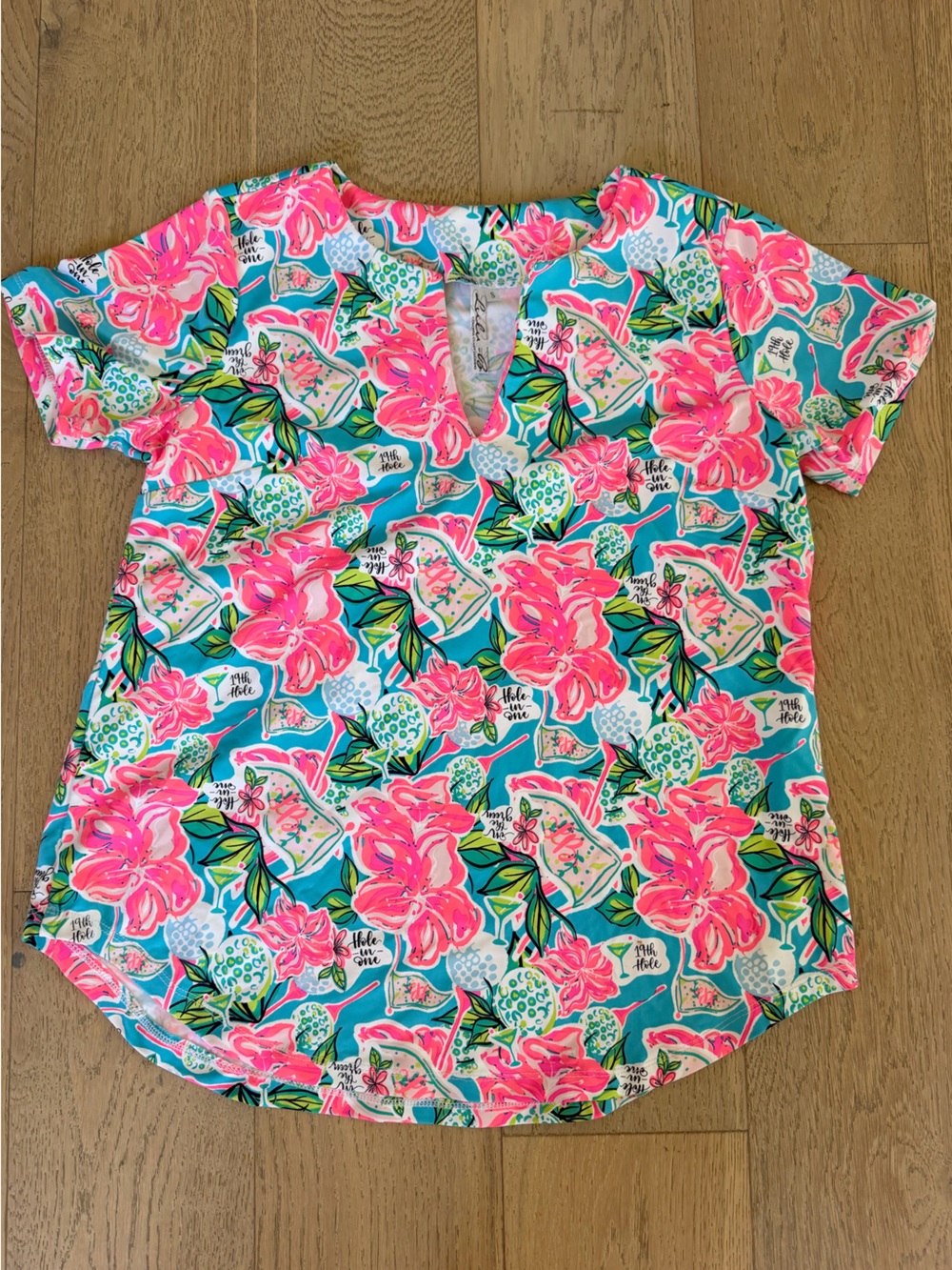Lulu B Womens Short Sleeve Top Small